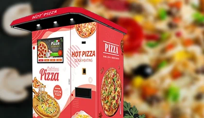 32inch pizza vending machine with roof